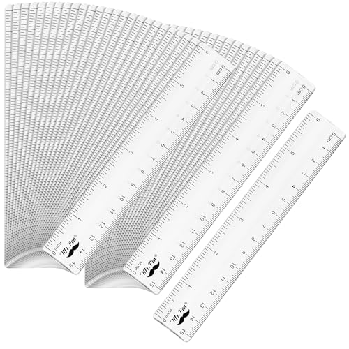 Mr. Pen- Bulk Plastic Rulers, 6 Inch, 50 Pack, Easy-to-Read Markings - color: Clear, size: 50 Pack 6 Inch