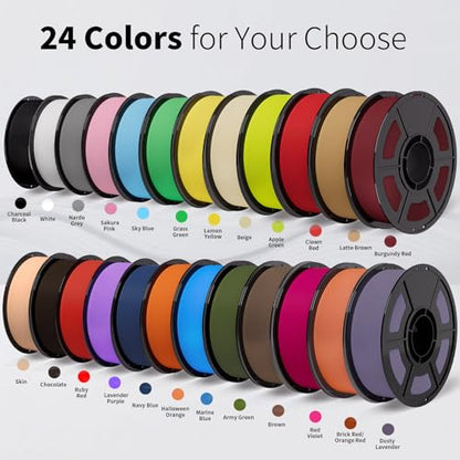 iSANMATE Matte PLA Filament 1.75mm Dark Brown Chocolate PLA 30-300mm/s 1KG - color: Chocolate