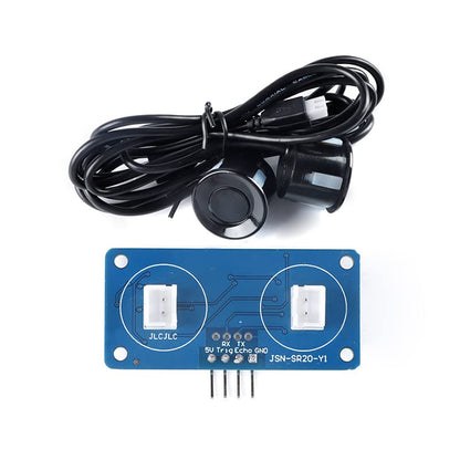JSN-SR20-Y1 Ultrasonic Ranging Module Distance Measuring Sensor Module Range 2-500cm Waterproof and Dustproof Equipped with Dual Wire Probes