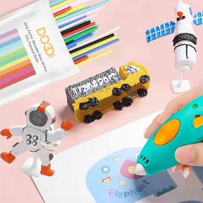 3D Pen PCL Filament Refill, Only Fit for 3Doodler Start 3D Pen, PCL Filament Refill Pack by DO3D (10 Colors) - color: Pcl 10 Colors