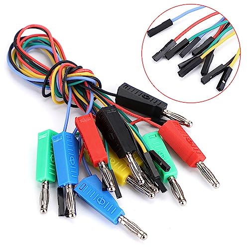 Sumnacon 10 Pcs Stackable Banana Plug to Breadboard Female Jumper Wire