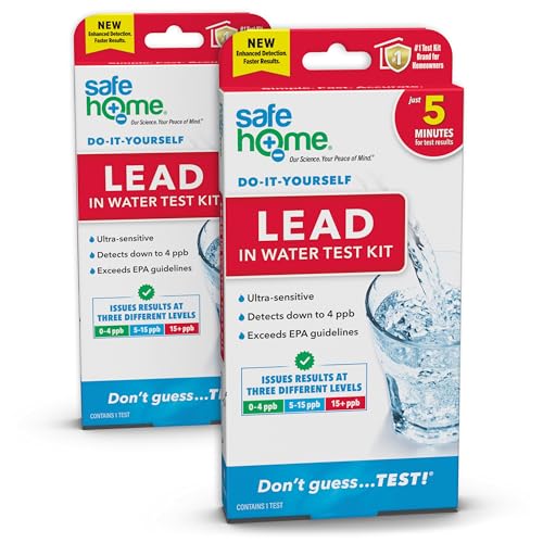 Safe Home DIY Lead in Drinking Water Combo Test Kit- (2 Pack) - color: 2-Pack