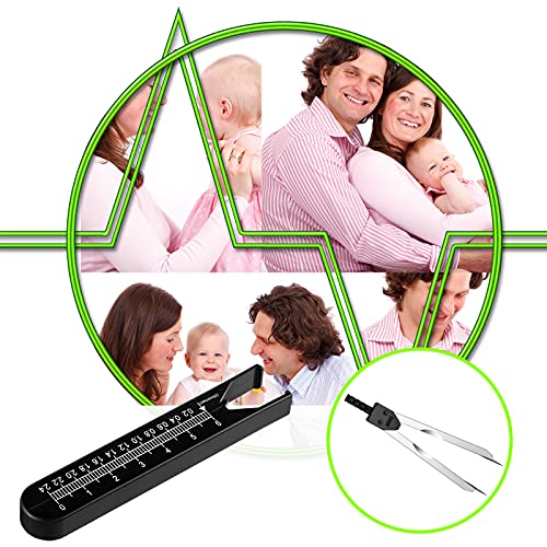 Frienda 2 Pieces EKG Calipers Medical Caliper, Pink, Black - color: Pink, Black