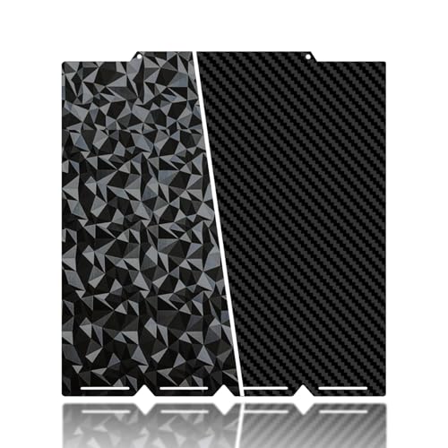270x270mm 3D Printer Build Plate Smooth PEO+Smooth PET Spring Steel Sheet for Snapmaker U1 Heated Bed (Carbon Fiber + Diamond Pattern) - size: 270x270mm
