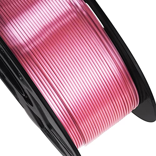 1.75mm Silk Rose Gold PLA Pink Pearlescent Shining 3D Printing Material, 1kg 2.2lbs 3D Plastic Material, Widely Support for FDM 3D Printer, Easy to Print by BBLIFE - color: Rosegold