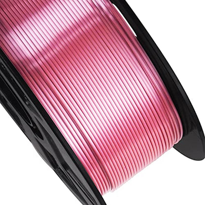 1.75mm Silk Rose Gold PLA Pink Pearlescent Shining 3D Printing Material, 1kg 2.2lbs 3D Plastic Material, Widely Support for FDM 3D Printer, Easy to Print by BBLIFE - color: Rosegold