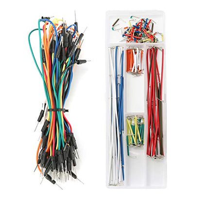 458 Electronic Starter Fun Kit for Arduino Raspberry Pi | Basic Electronics Components Starter Kit | Power Supply Module, Jumper Wire, Great Range of Resistors, Breadboard 400 Tie-Point