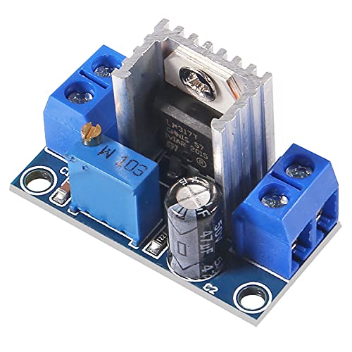 UMLIFE 12PCS LM317 DC-DC Converter Buck Step-Down Circuit Board Module 4.2-40V to 1.2-37V Linear Regulator Adjustable Voltage Regulator Power Supply for Arduino ESP8266