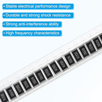PATIKIL 2512 Surface Mount Device Chip Resistor Kit, 20Pcs 0.2 Ohm 1% Tolerance 1W DIY Resistor Ceramic Resistance Assortment Kits for Electronic Products - style: 0.2 Ohm