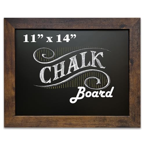 Loddie Doddie Magnetic Chalkboard Calendar, Magnetic Board, 11"x14" - color: Rustic Frame, size: 11"W x 14"H