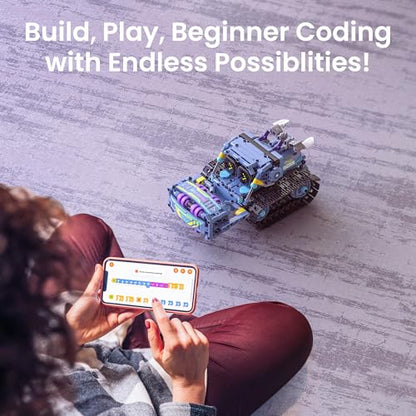 Sillbird Robot Building Kit with Remote Control STEM Gifts for Boys 8-12
