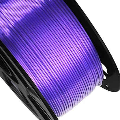 Silk Purple PLA Filament, 1kg 2.2lbs 1.75mm 3D Printing Material, Widely Support for FDM 3D Printer, Pack with Extra Filament Sample by BBLIFE - color: Purple