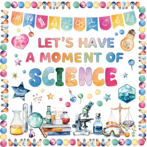 Fancy Land Science Bulletin Board Set for Classroom Decorations 89Pcs