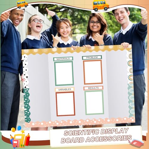 Fuyoooo 90 Pcs Science Fair Board Supplies, Geen Boho - style: Geen Boho