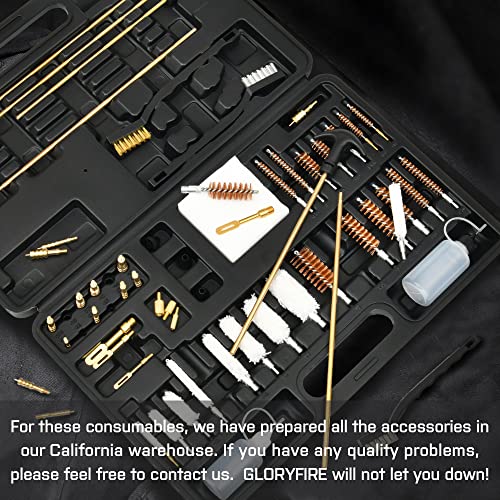 GLORYFIRE Universal Gun Cleaning Kit with Jags and Rods for All Caliber