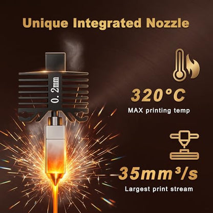 3PCS 0.4mm Integrated Hotend Nozzle for Bambu Lab P1P/P1S