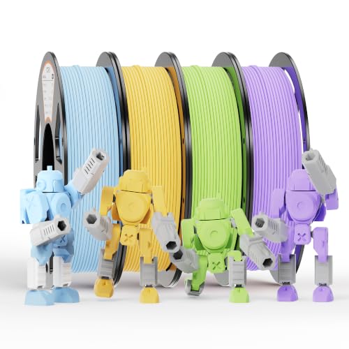 YOOPAI Matte PLA+ Filament 1.75mm, 250g Starter Color Bundle, 4 Rolls - color: Pla Bundle-250gx4-112020022
