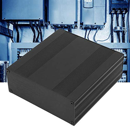 Split Aluminum Box, 54x145x150mm Black