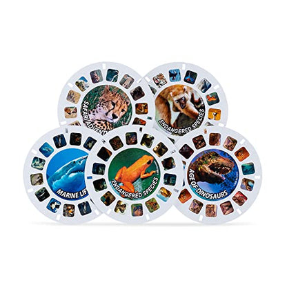 View Master Classic with Discovery Kids Reels - Metallic Viewfinder with 5 Reels Included - STEM, Retro, Nature Learning Toy for Kids and Adults, Toddlers, Ages 3+ - Amazon Exclusive