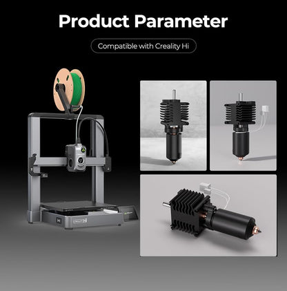 Creality Hi Hotend Ceramic Heating Block Kit, 3D Printer 300℃ High Temperature Resistance Heating Block Kit with Heat Sink and Quick Swap Nozzle for Hi Combo - style: Hi