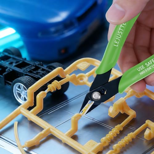 5 Inch Flush Cutters, 5 Pack Small Wire Cutters, Micro Flush Cut Pliers Side Cutters Snips Zip Tie Sprue Cutter for Jewelry Making, Floral, Electronics, Model Craft, Filament, 3D Print - color: 5 Pack