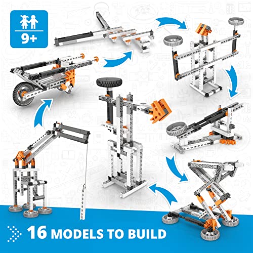 Engino STEM Toys, 16 Models in 1, Mechanics Levers & Linkages, Construction Toys for Kids 9+, Educational Kit, Gift for Boys & Girls, Fun Kids Activities, Engineering Kit - style: Mechanics Levers & Linkages