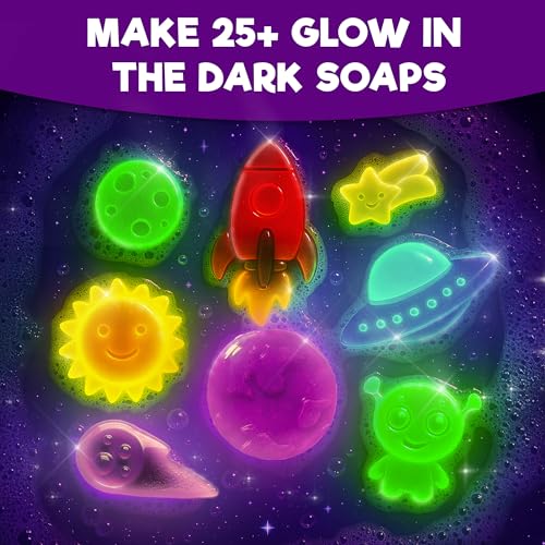 Doctor Jupiter Glow in The Dark - Space Soap Making Kit for Kids Ages 6+ - style: Space Super Soaps: 6+