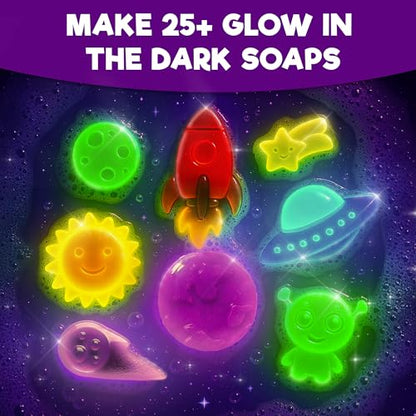 Doctor Jupiter Glow in The Dark - Space Soap Making Kit for Kids Ages 6+ - style: Space Super Soaps: 6+