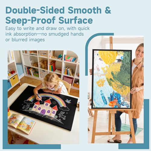 4 Pack Foam Board 30"x40", 0.23 Inch Thickness Poster Board, Black - color: Black, size: 30X40