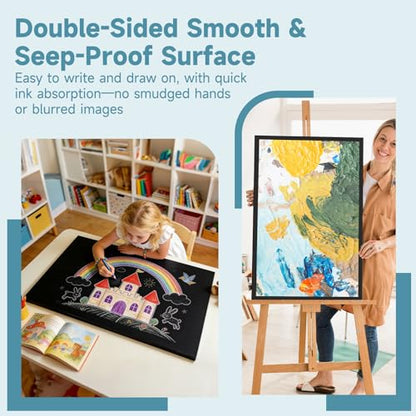 4 Pack Foam Board 30"x40", 0.23 Inch Thickness Poster Board, Black - color: Black, size: 30X40