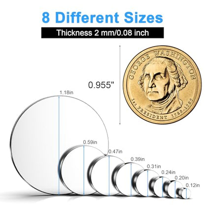 Magnets, 8 Different Sizes Small Round Magnetic 600 Pack - size: Mix-8 Sizes