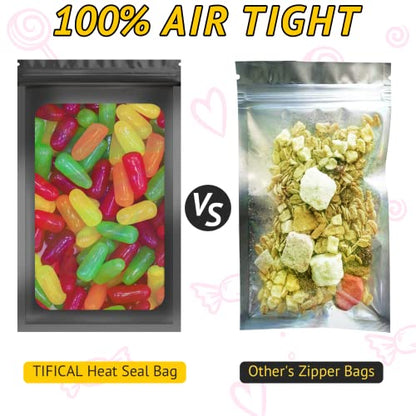 100PCS Resealable Holographic Bags, Jewelry Bags|Black,2.4x3.9in - color: Black, size: 2.4x3.9 Inch
