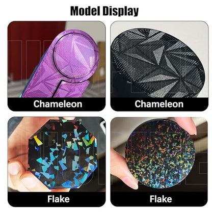3D Printer Bambu Labs Build Plate for Bambu Lab P2S/X2D/X1C/X1/X1E/P1P/P1S/A1,Double Sided Chameleon+Flake Spring Steel Sheet Plate 257x257mm Flexible Removable Platform Bambu A1 3D Printer Plate - color: Chameleon+Flake