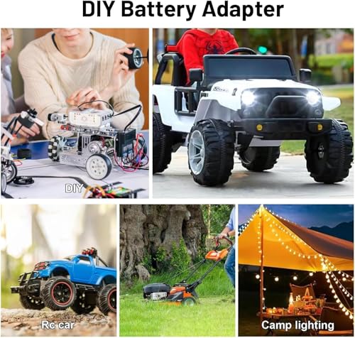 Kzreect 2 Pack for Power Wheel Adapter Compatible with Dewalt 20V Battery - size: 2 Pack