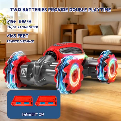 Remote Control Car - RC Drift Car Gesture Sensing Toy Boy Age 6-8-12 Gifts - color: Black