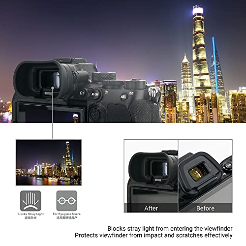 Soft FDA-EP19L Eyecup Eye Cup Viewfinder for Sony A7V A7IV A7R VI V A7S III - size: Sony FDA-EP19 Replacement