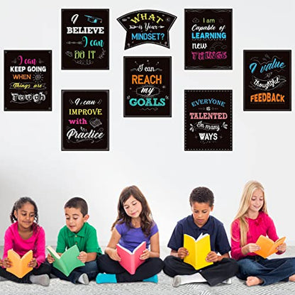 DUAIAI Growth Mindset Bulletin Board Set Classroom Decorations - color: Growth Mindset