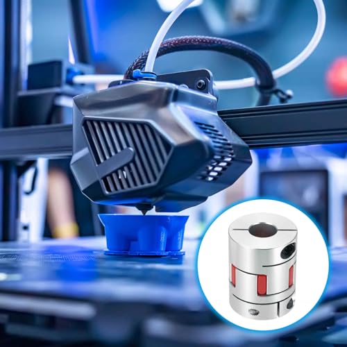 MECCANIXITY Aluminum Shaft Coupling 8mm to 16mm Flexible Spider Coupling L50mm x D40mm Coupler Jaw Spider Shaft Joint Connector for 3D Printers DIY Encoder CNC Router Milling Machine - size: D40mm Fit 8mm to 16mm