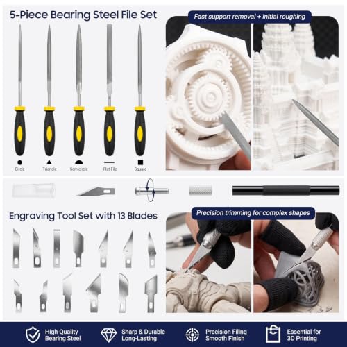 82 PCS 3D Printer Tool Kit, All-in-One Accessories for FDM/SLA Printers