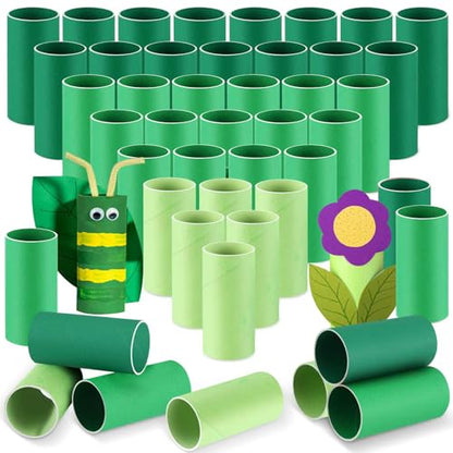 Henoyso 100 Pack Toilet Paper Rolls, 1.57 x 3.74 Inch, Green Series - color: Green Series, size: 1.57 x 3.74 Inch