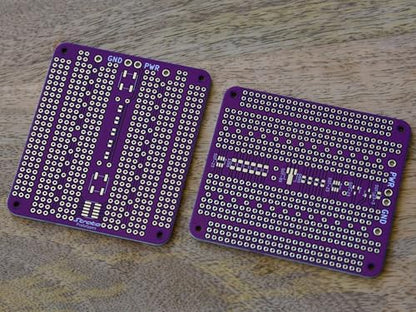 Prototyping Board, PCB Prototype Double Sided Breadboard, 2.54mm Pitch Soldering Breadboard with Multiple SMD Landing Patterns | 4 Units
