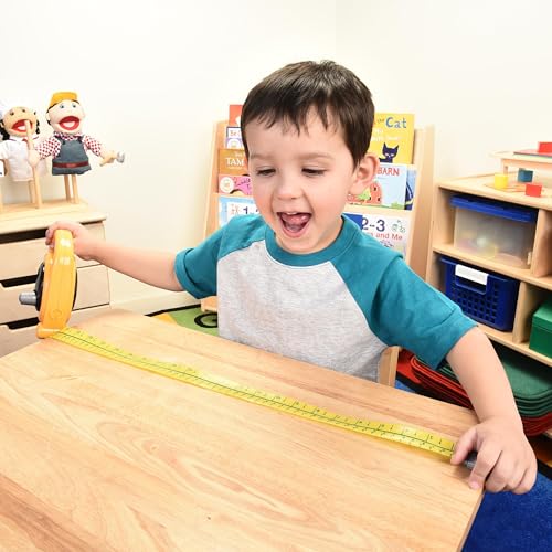 Big Tape Measure for Kids – 5 Ft. Pretend Play Measuring Tape Tool, Inches & Centimeters, Early Math & STEM Learning Toy, Ages 3+