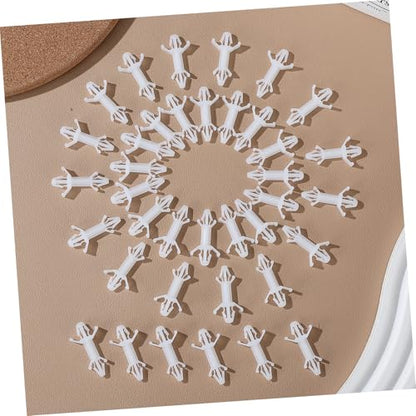 PCB Circuit Board Mount Supports Nylon White 100pcs 13
