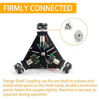 4Pcs 4mm Rigid Flange Shaft Coupling Motor Guide Shaft Coupler Connector - color: 4mm