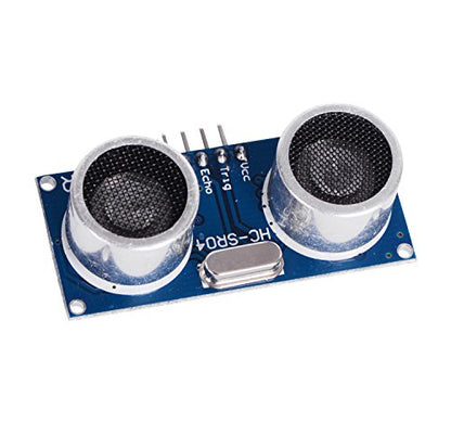 5PCS HC-SR04 Ultrasonic Sensor Module Ultrasonic ranging Module with 5PCS Housing Mounting Bracket + 10P Female to Female and 10P Male to Female Jumper Cable for Arduino - color: 5 sets