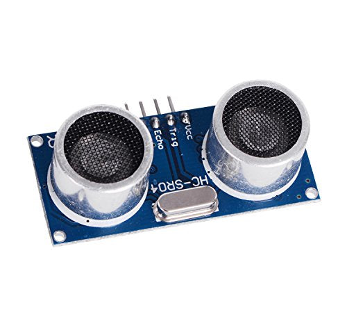 2PCS HC-SR04 Ultrasonic Sensor Module Ultrasonic ranging Module with 2PCS Housing Mounting Bracket + 10P Female to Female and 10P Male to Female Jumper Cable for Arduino - color: 2 sets