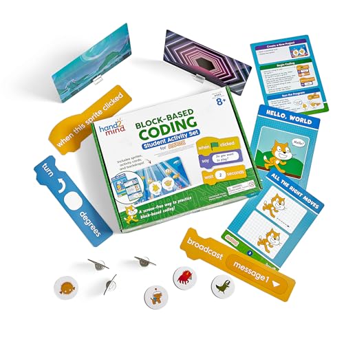 hand2mind Scratch Block-Based Coding Student Activity Set, Ages 8+ - style: Student Activity Set