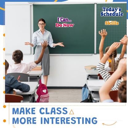 16 Pcs Classroom Schedule Magnets, Course Labels, Daily Schedules - style: Daily Schedules