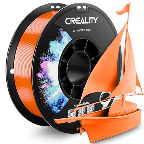 CREALITY PETG Filament 1.75mm 3D Printer Filament, 1kg (2.2lb) Neatly Wound Spool, Dimensional Accuracy ±0.03mm, 2026 Latest Batch, Fit for Ender, Bambu Lab, Anycubic,ELEGOO FDM Printers, Orange - color: 1kg Orange Petg With Spool, size: 1.75 mm