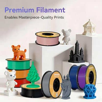 Kingroon Silver Grey Pla Filament 1.75mm ±0.02mm 2.2lbs,No Clogging Tangle-Free Vacuum Sealed,3D Printing Filament Low Warping Easy to Print for FDM 3D Printers - color: 1kg Grey Slive